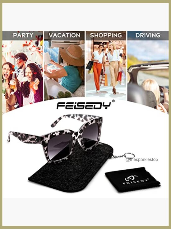 Vintage Square Gradient Sunglasses UV400 Protection